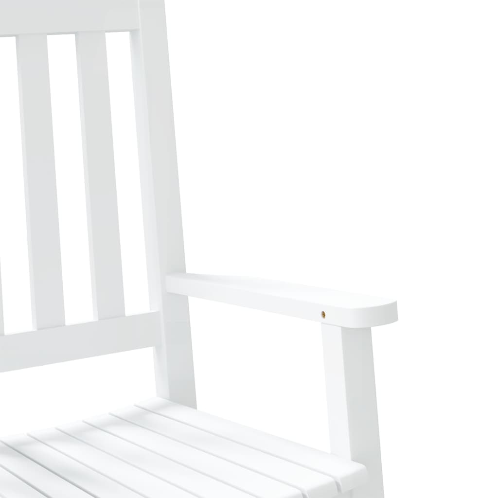 Chaises à bascule enfants lot de 2 blanc bois peuplier massif - XIOS