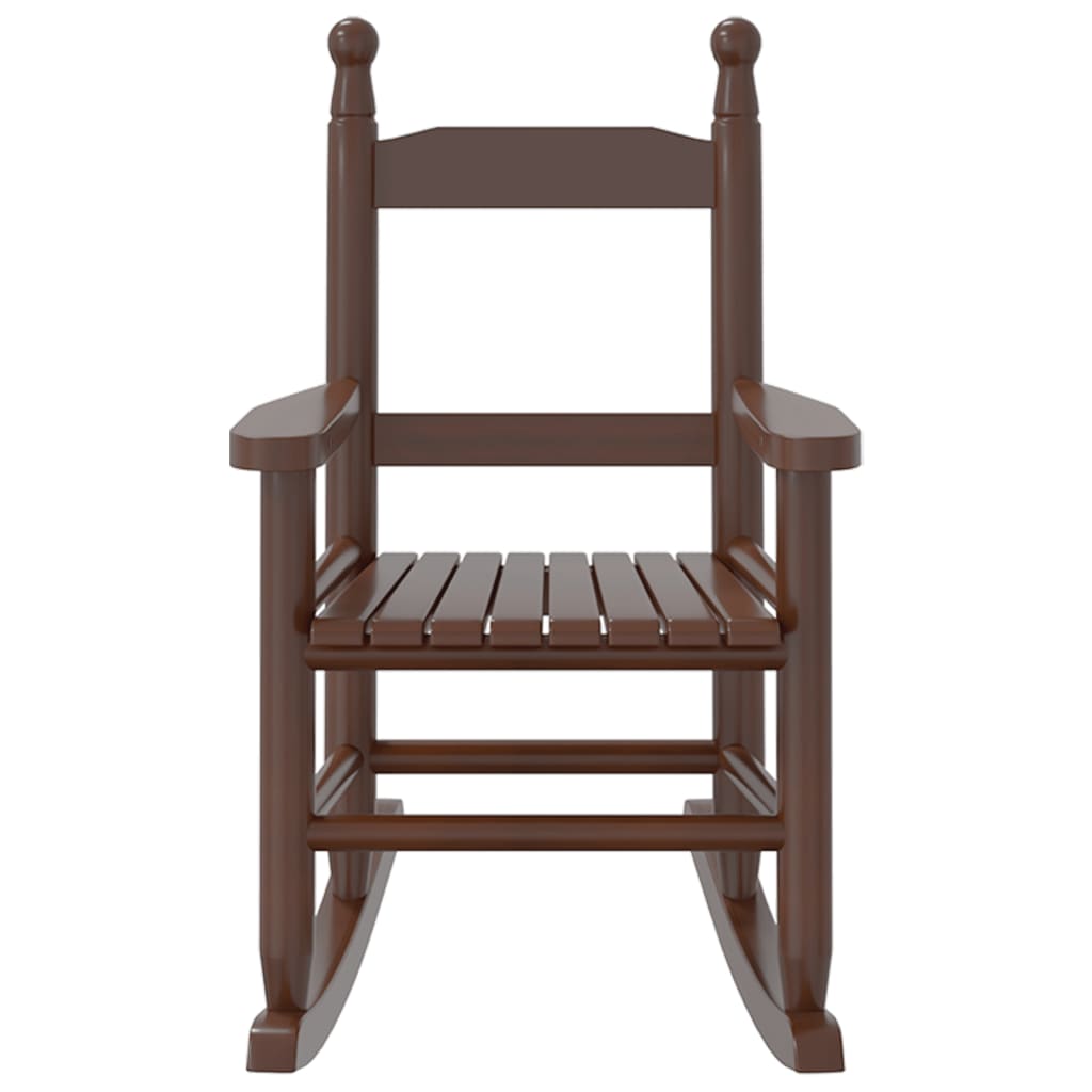 Chaises à bascule enfants lot de 2 marron bois peuplier massif - XIOS