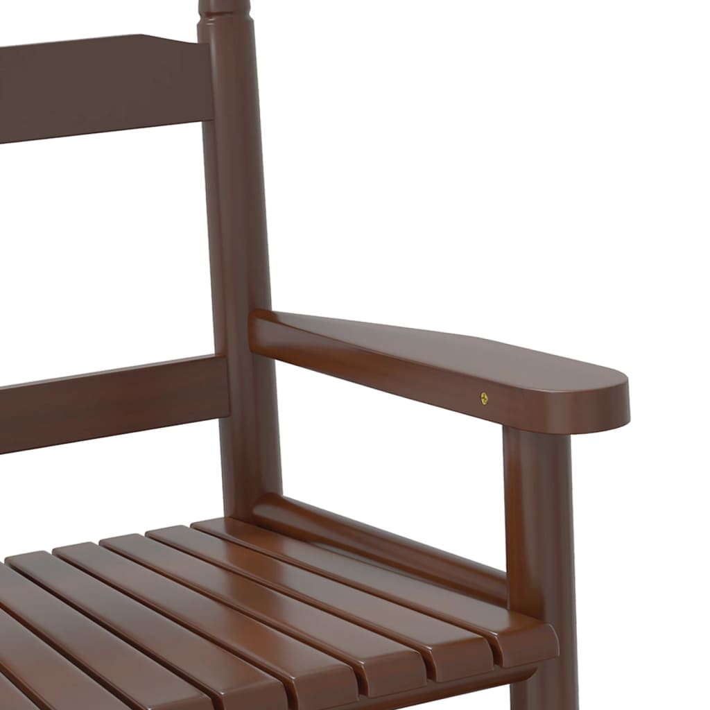Chaises à bascule enfants lot de 2 marron bois peuplier massif - XIOS