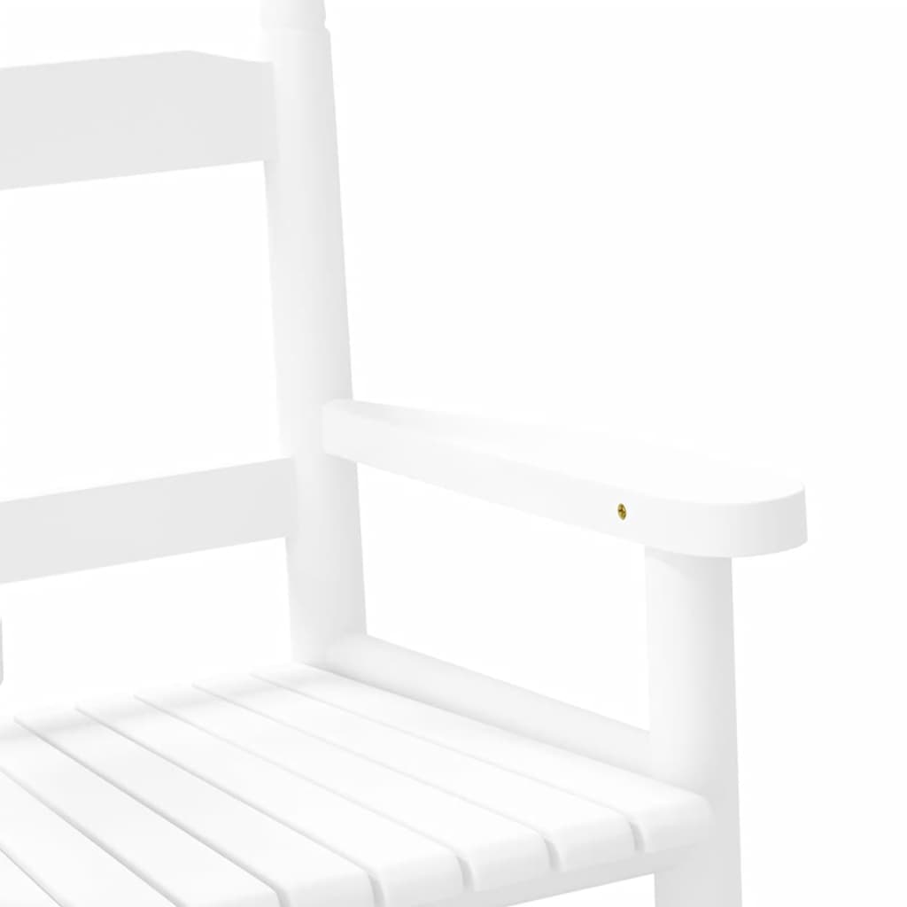 Chaises à bascule enfants lot de 2 blanc bois peuplier massif - XIOS