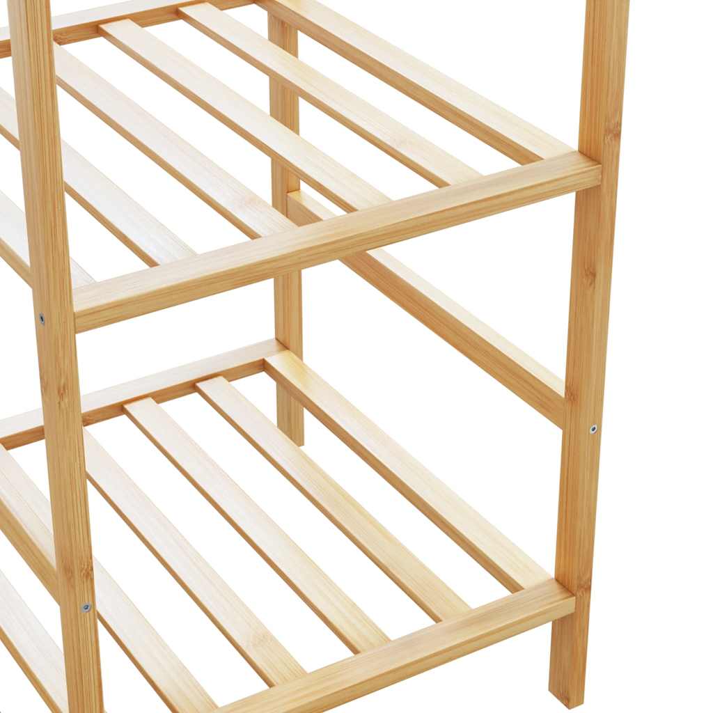 Porte-vêtement avec étagères 100x50x184,5 cm bambou - XIOS