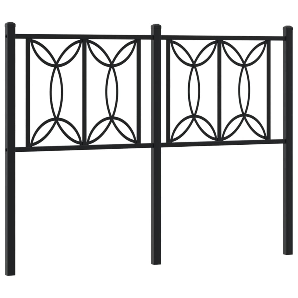 Tête de lit métal noir 120 cm - XIOS