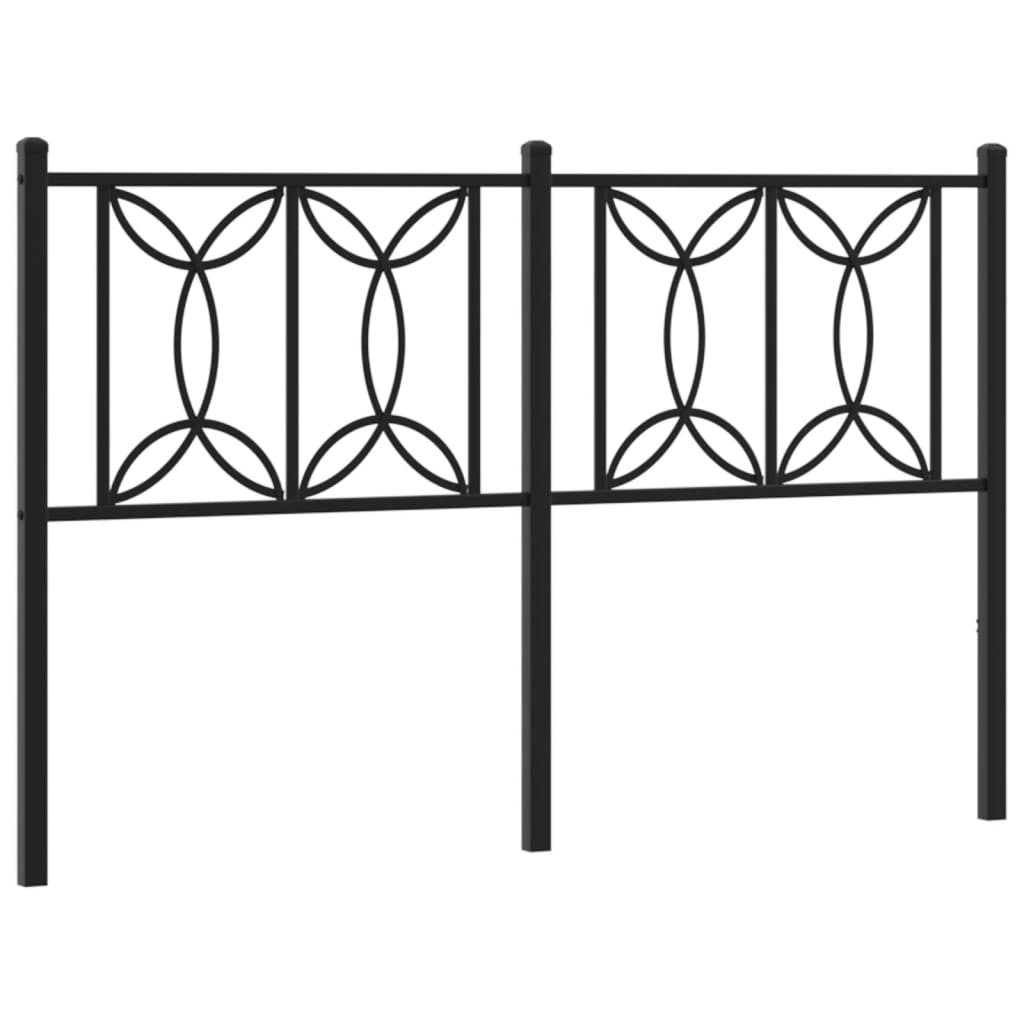 Tête de lit métal noir 140 cm - XIOS