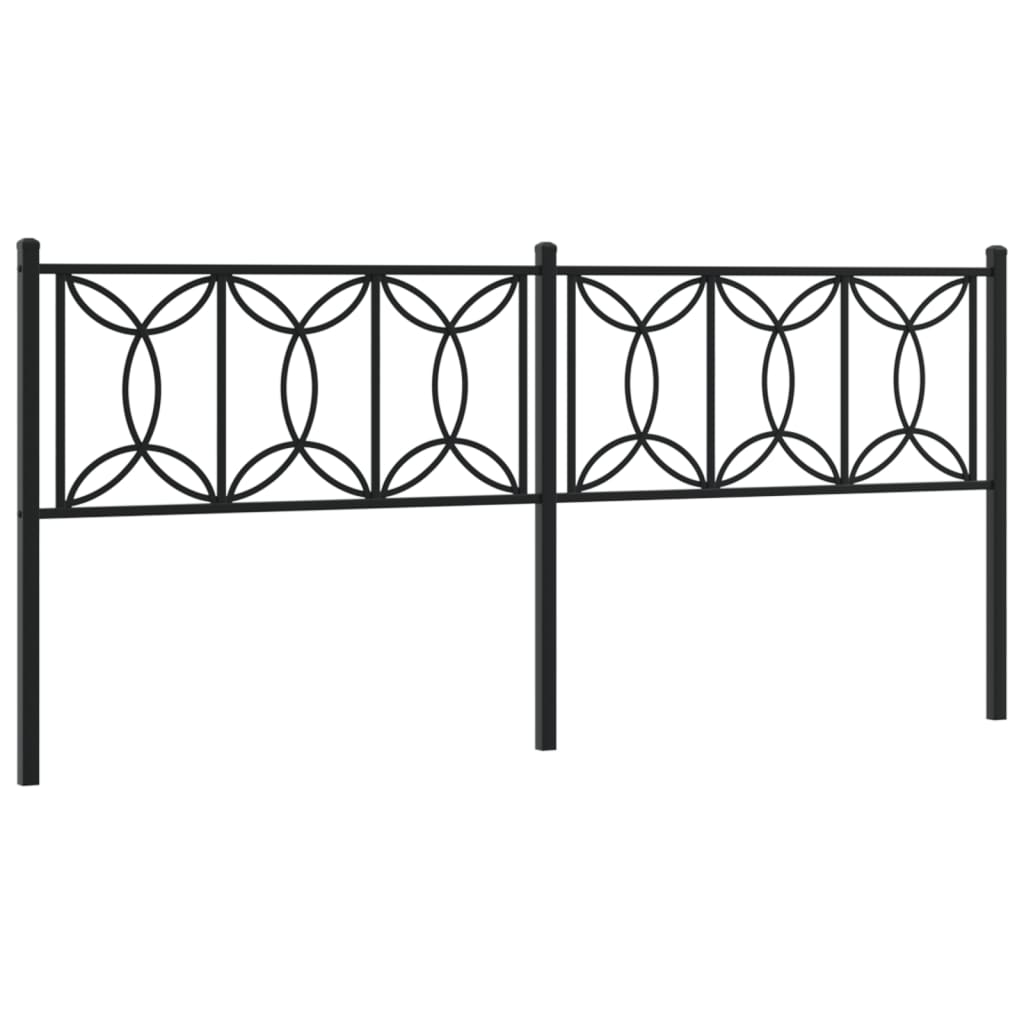 Tête de lit métal noir 193 cm - XIOS
