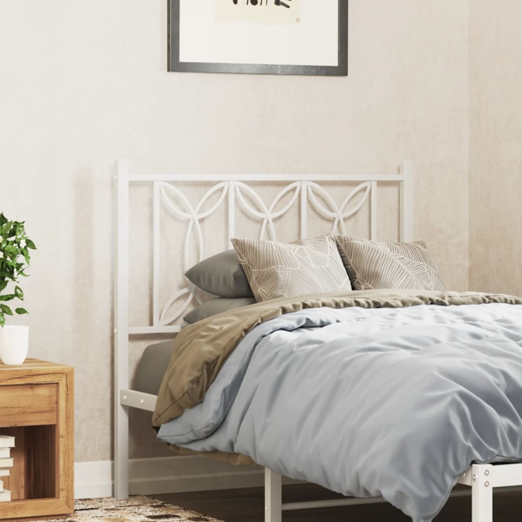 Tête de lit métal blanc 90 cm - XIOS