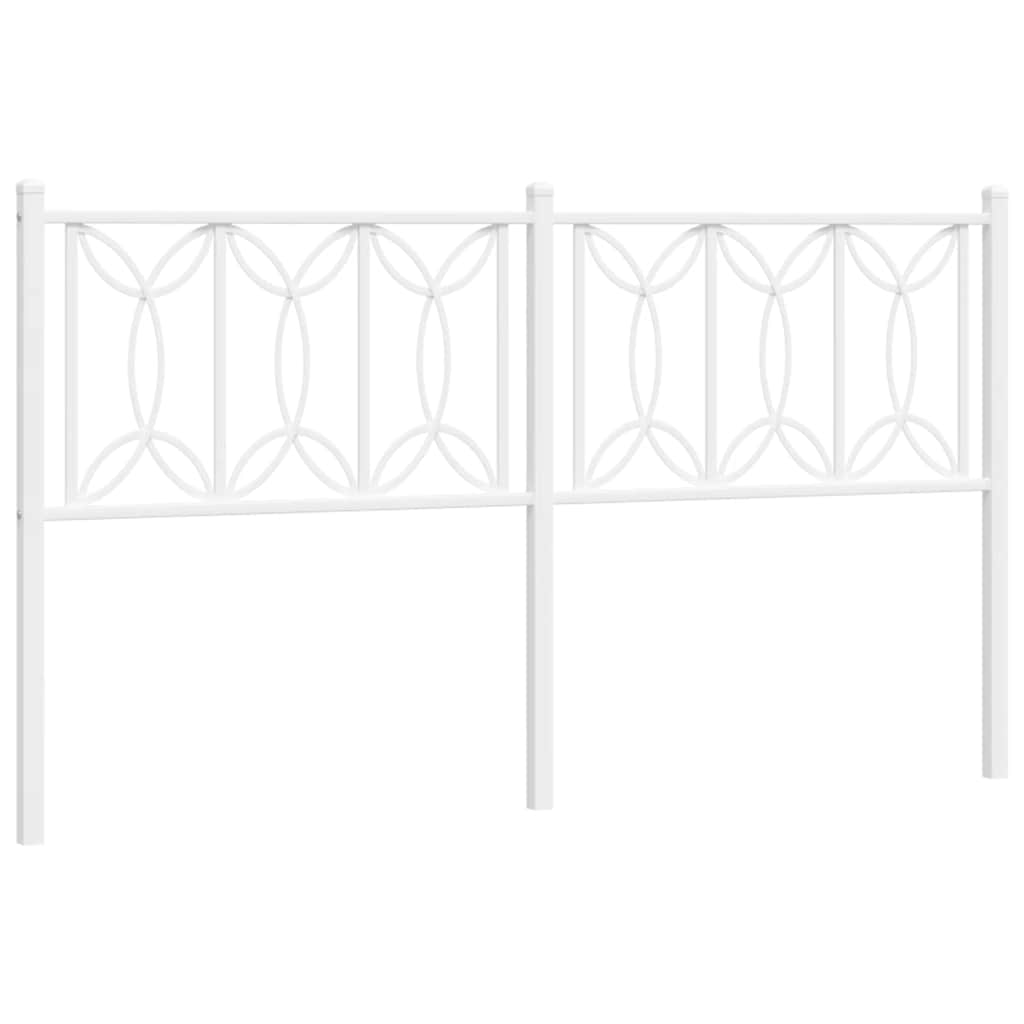 Tête de lit de remplacement métal blanc 160 cm - XIOS