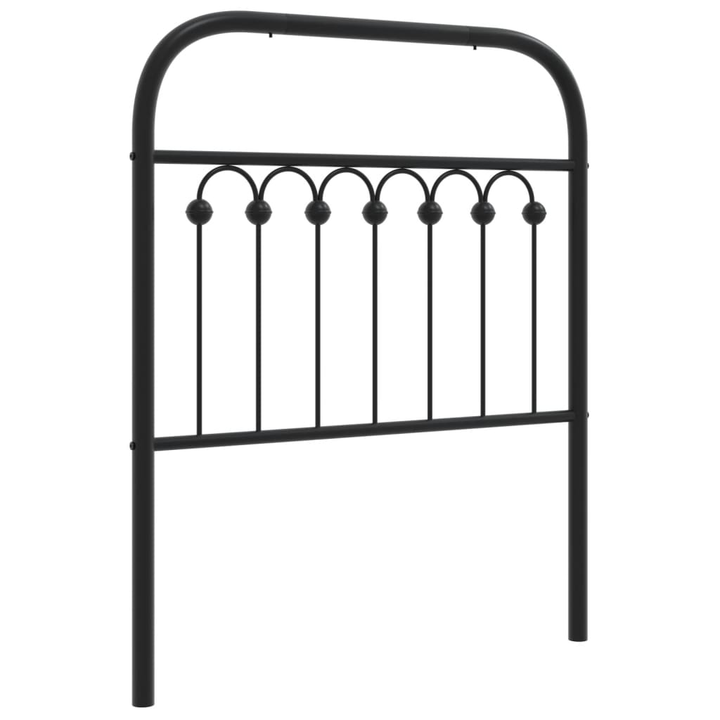 Tête de lit métal noir 75 cm - XIOS