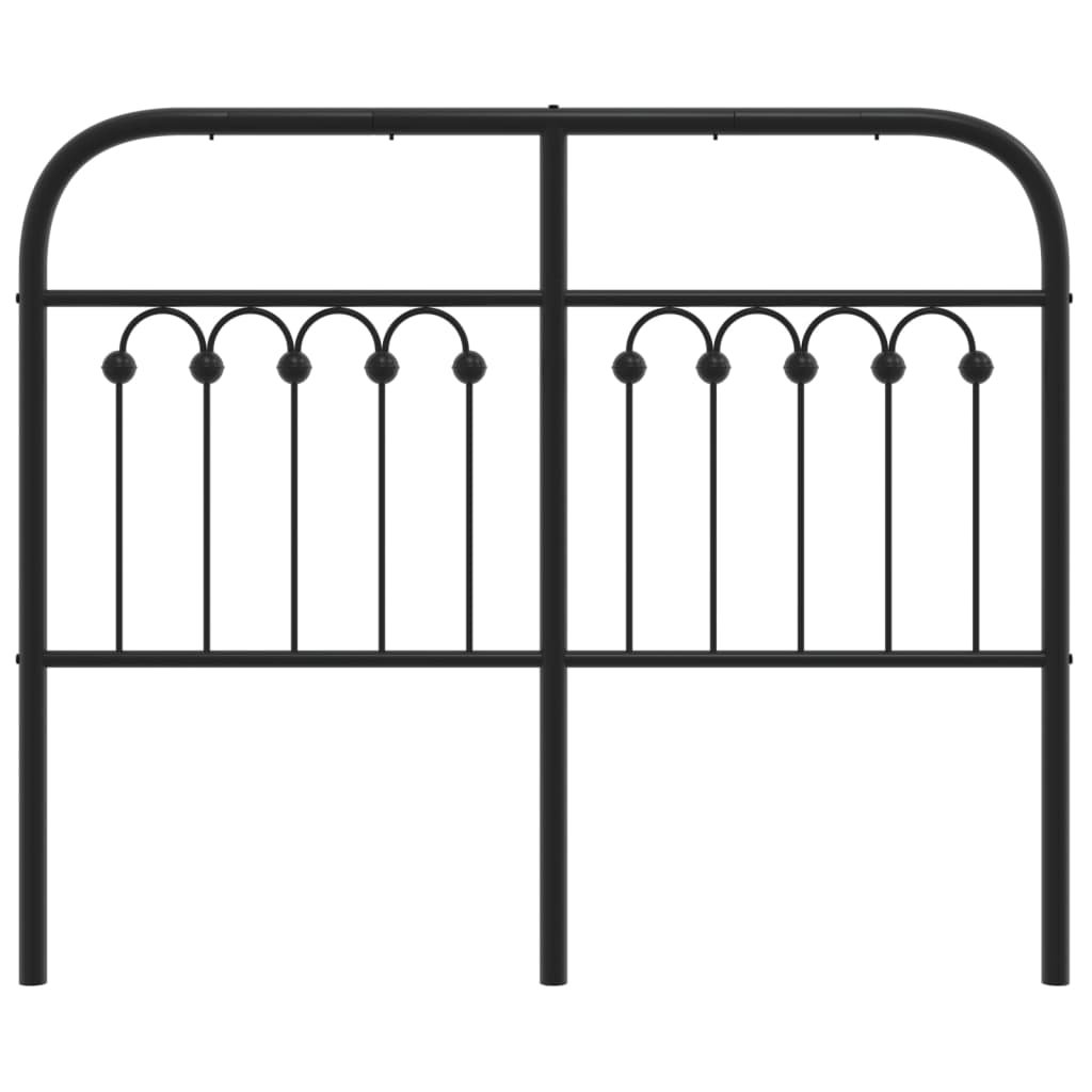 Tête de lit métal noir 120 cm - XIOS