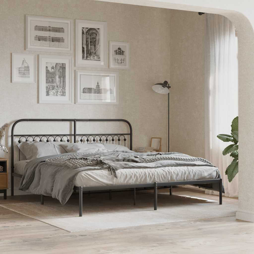 Tête de lit métal noir 180 cm - XIOS