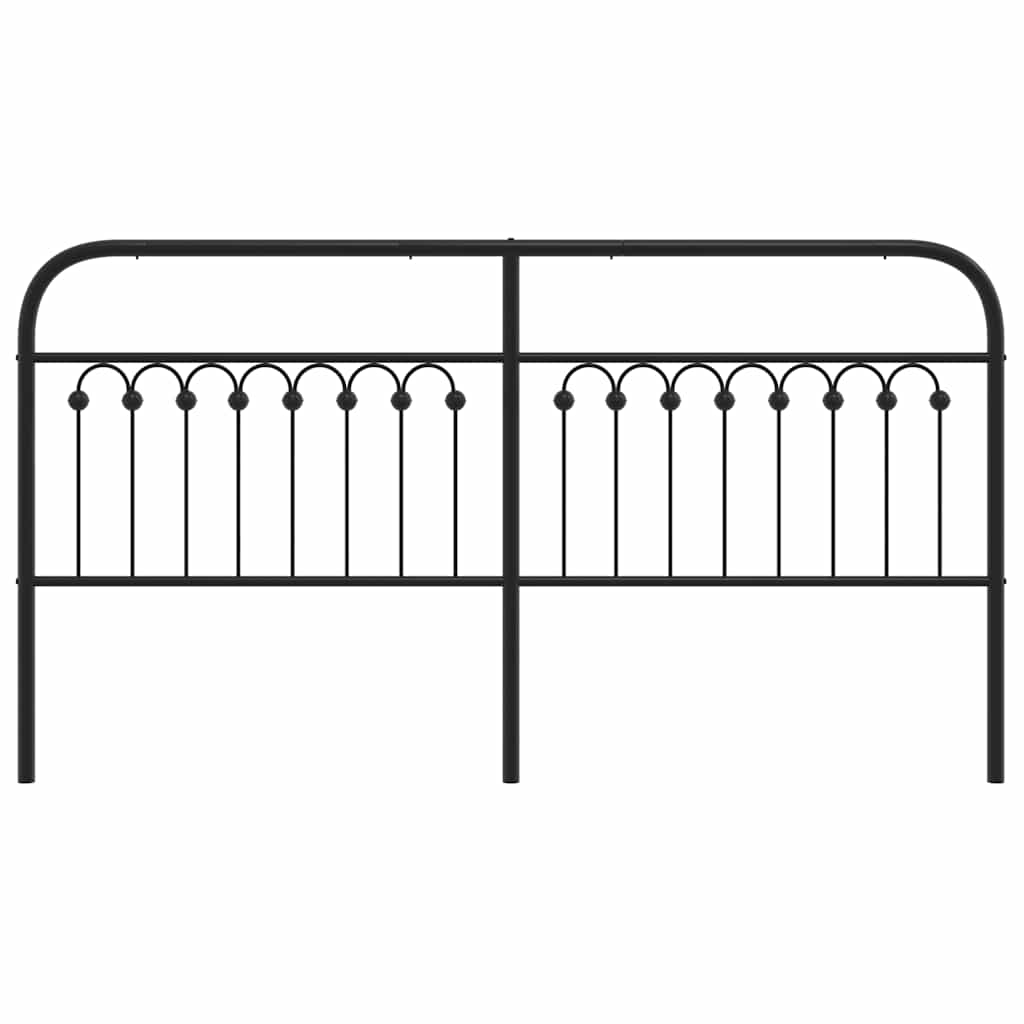 Tête de lit métal noir 180 cm - XIOS