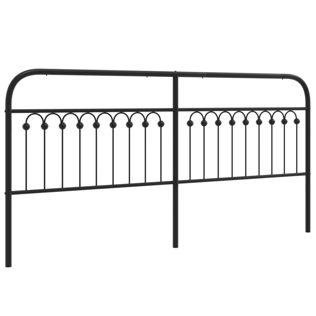 Tête de lit métal noir 193 cm - XIOS