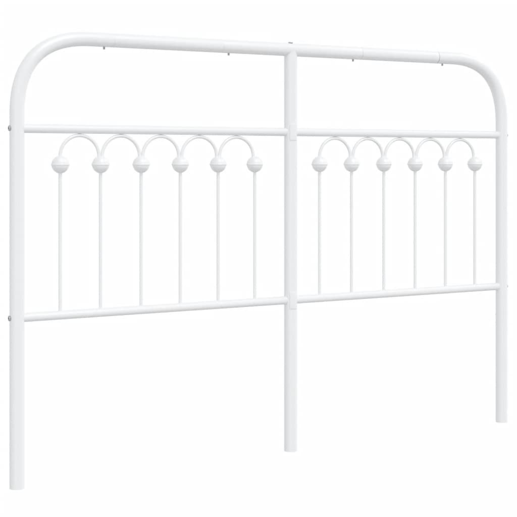 Tête de lit métal blanc 135 cm - XIOS