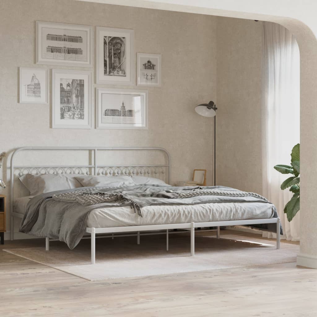 Tête de lit métal blanc 193 cm - XIOS