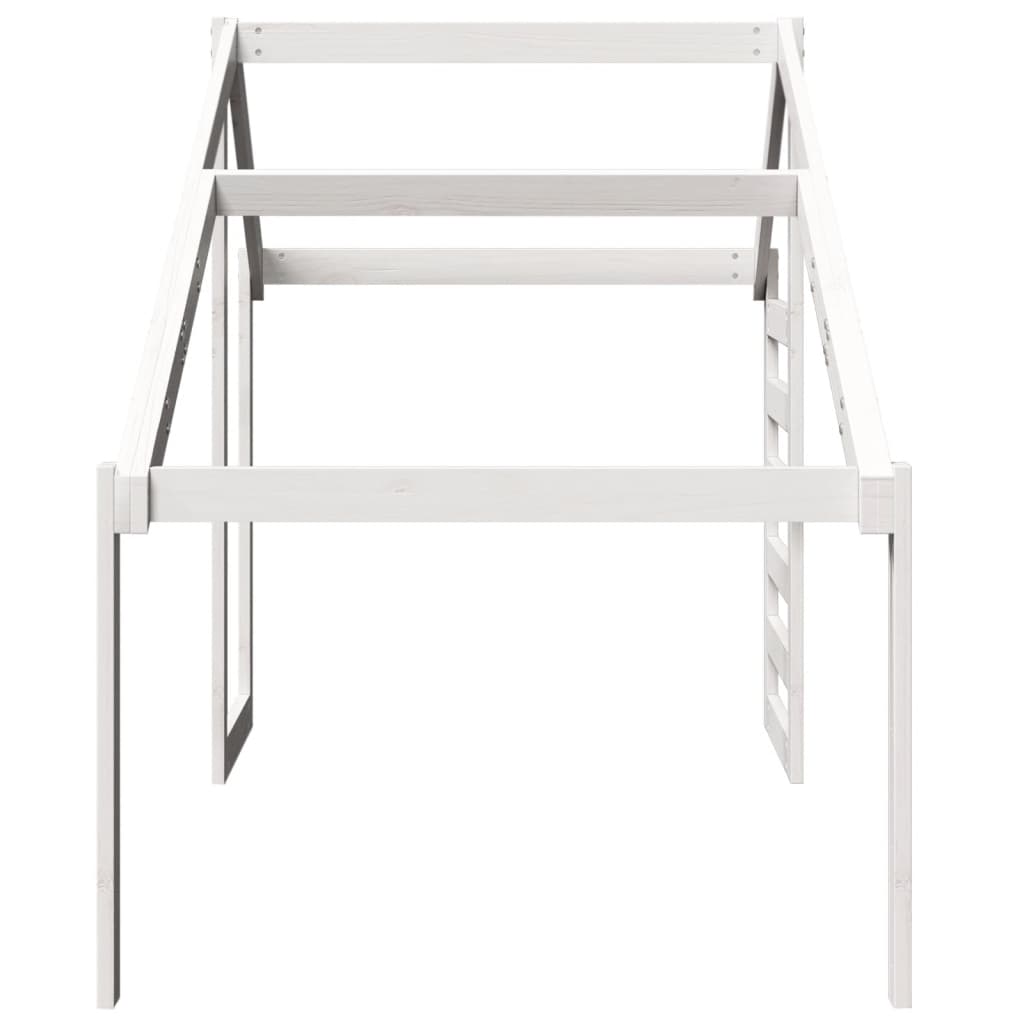 Toit de lit pour enfants blanc 198x97x113 cm bois de pin massif - XIOS
