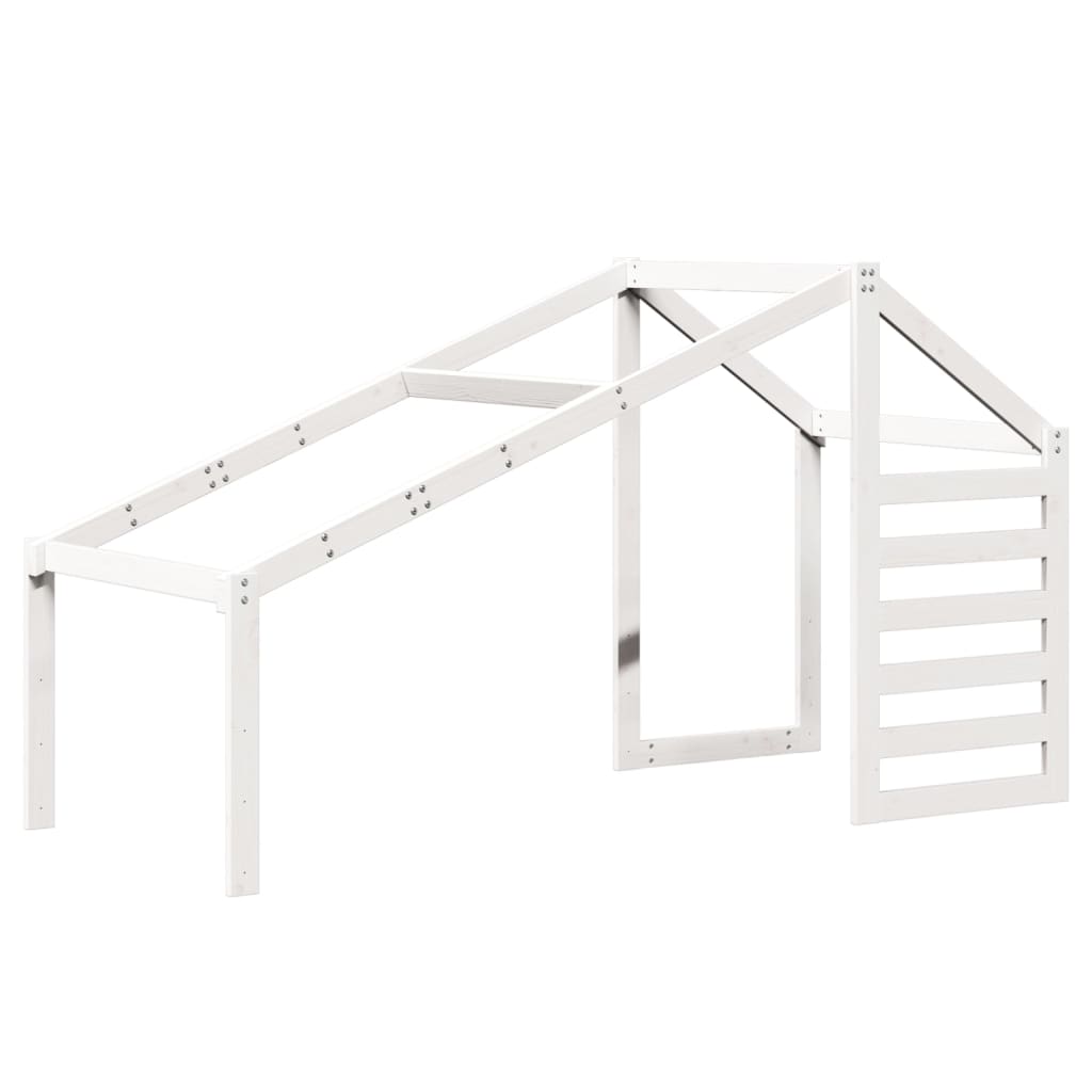 Toit de lit pour enfants blanc 188x97x113 cm bois de pin massif - XIOS