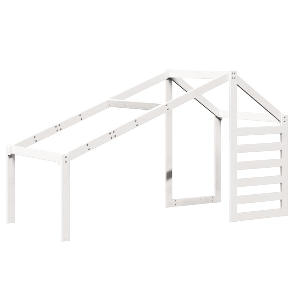 Toit de lit pour enfants blanc 188x82x113 cm bois de pin massif - XIOS