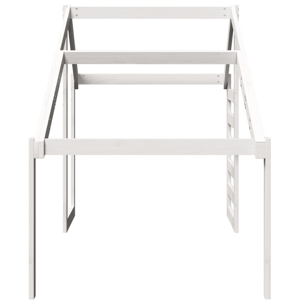 Toit de lit pour enfants blanc 188x82x113 cm bois de pin massif - XIOS