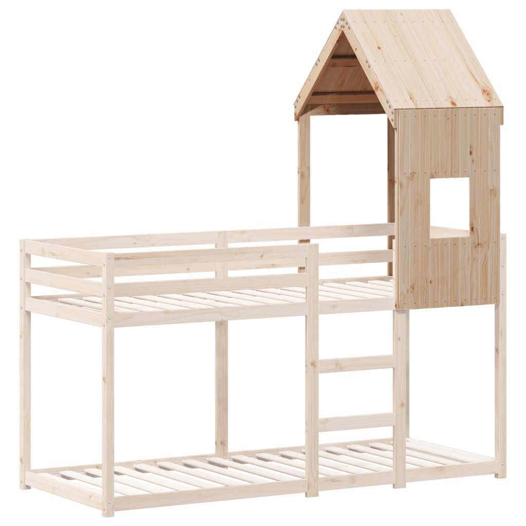 Toit de lit pour enfants 60x89x134,5 cm bois de pin massif - XIOS