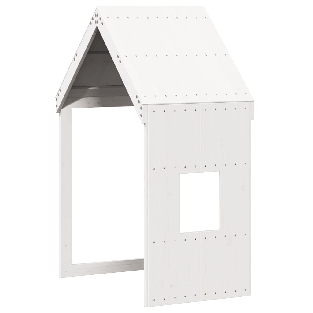 Toit de lit pour enfants blanc 60x99x139,5cm bois de pin massif - XIOS