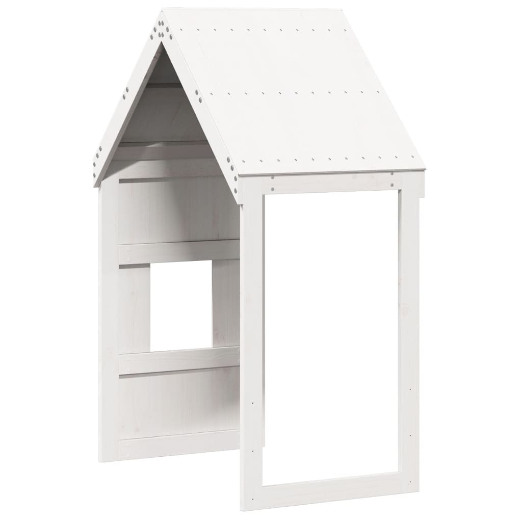 Toit de lit pour enfants blanc 60x99x139,5cm bois de pin massif - XIOS