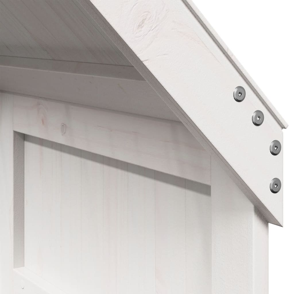 Toit de lit pour enfants blanc 60x99x139,5cm bois de pin massif - XIOS