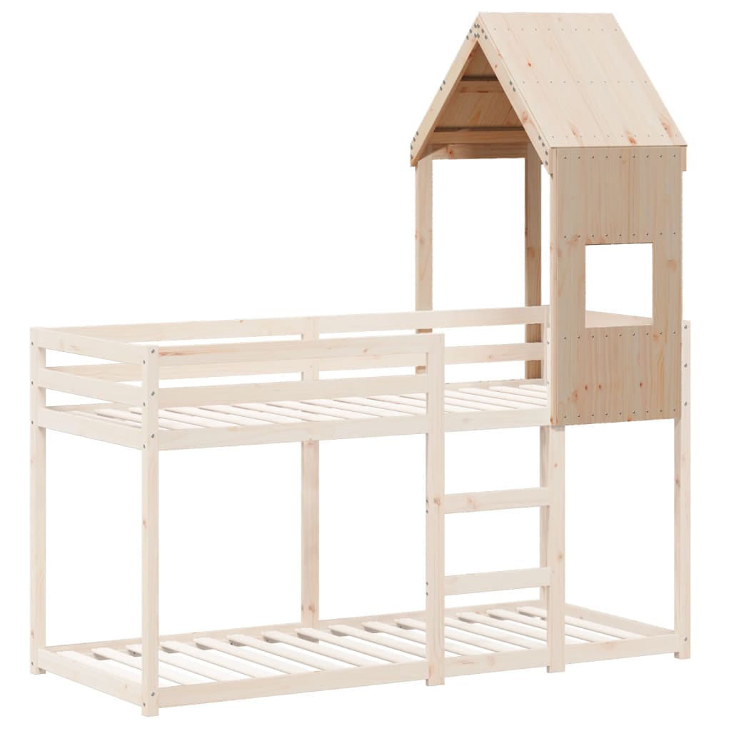 Toit de lit pour enfants 55x99x139,5 cm bois de pin massif - XIOS