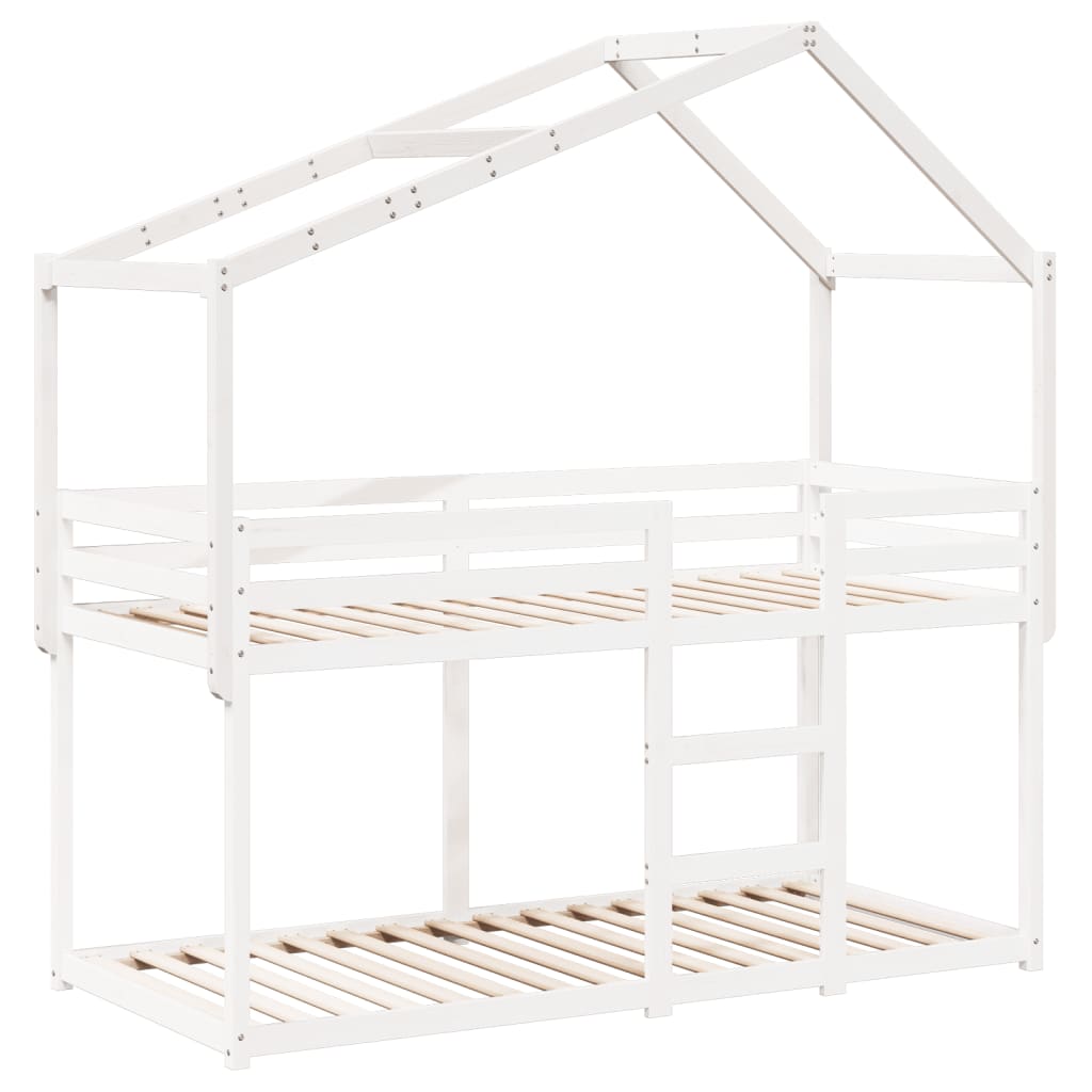 Toit de lit pour enfants 213x95,5x144,5 cm bois de pin massif - XIOS