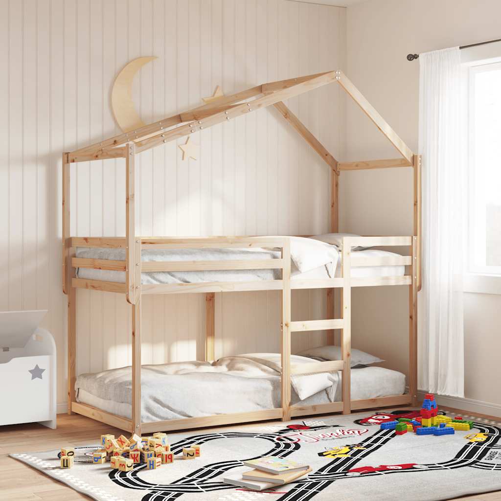 Toit de lit pour enfants 213x85,5x144,5 cm bois de pin massif - XIOS