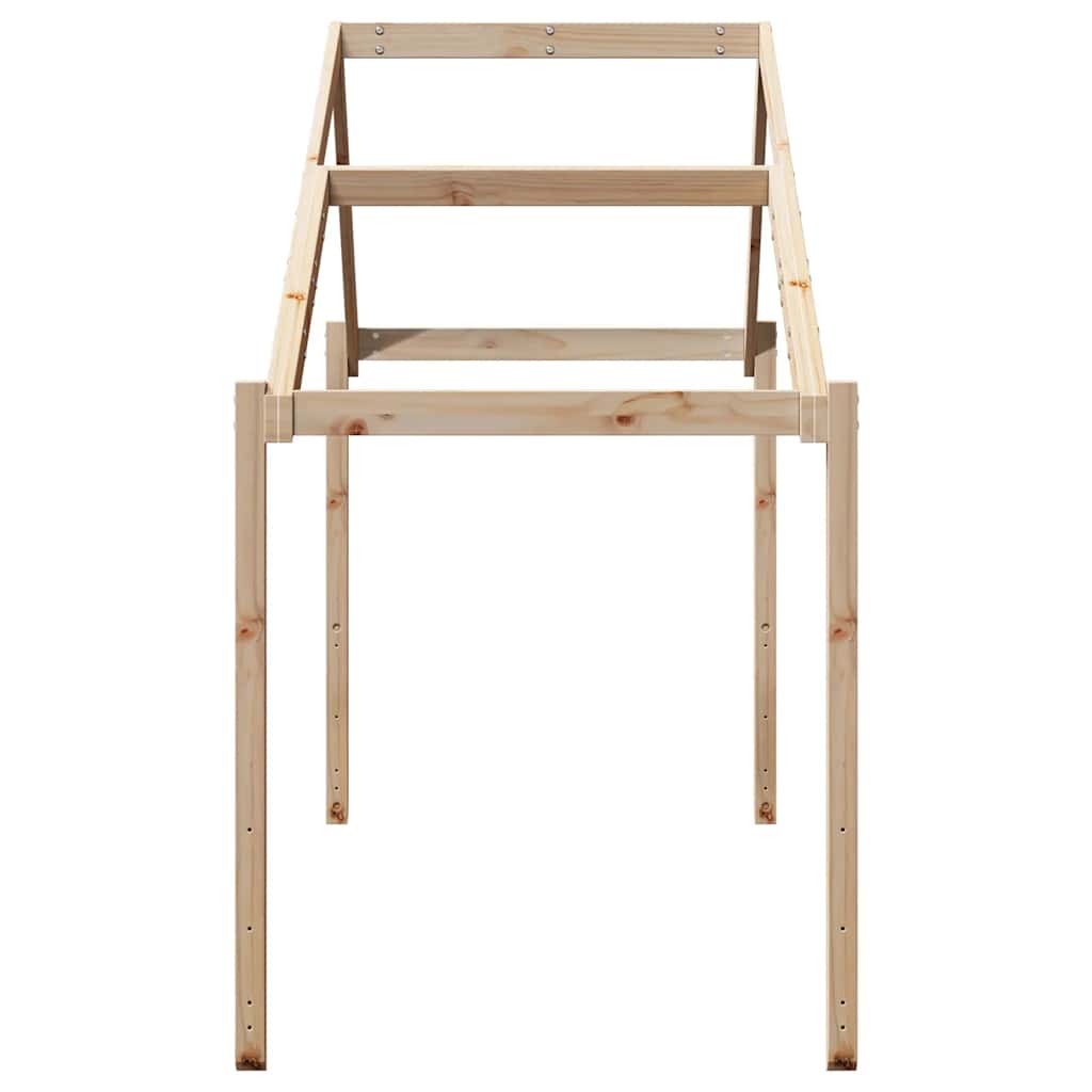 Toit de lit pour enfants 203x95,5x142 cm bois de pin massif - XIOS