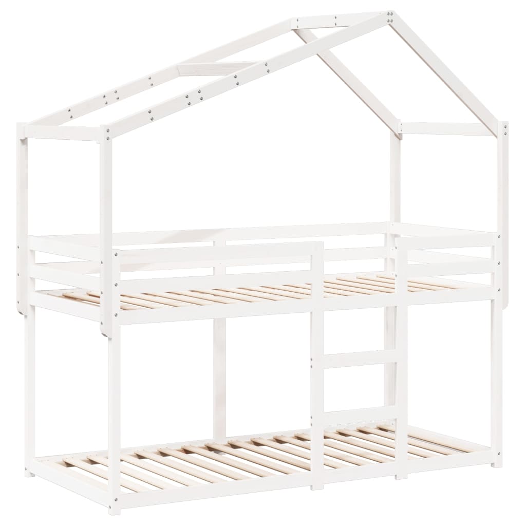 Toit de lit pour enfants 203x95,5x142 cm bois de pin massif - XIOS