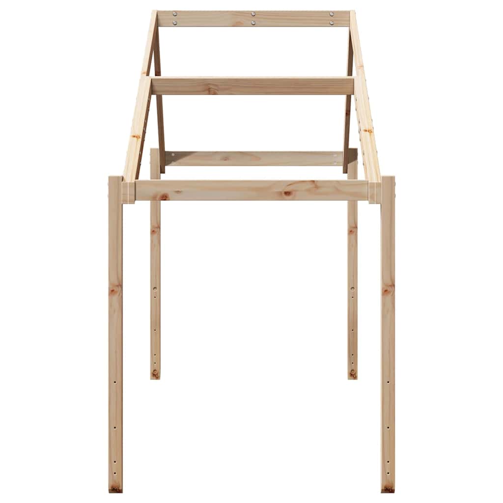 Toit de lit pour enfants 203x80,5x142 cm bois de pin massif - XIOS