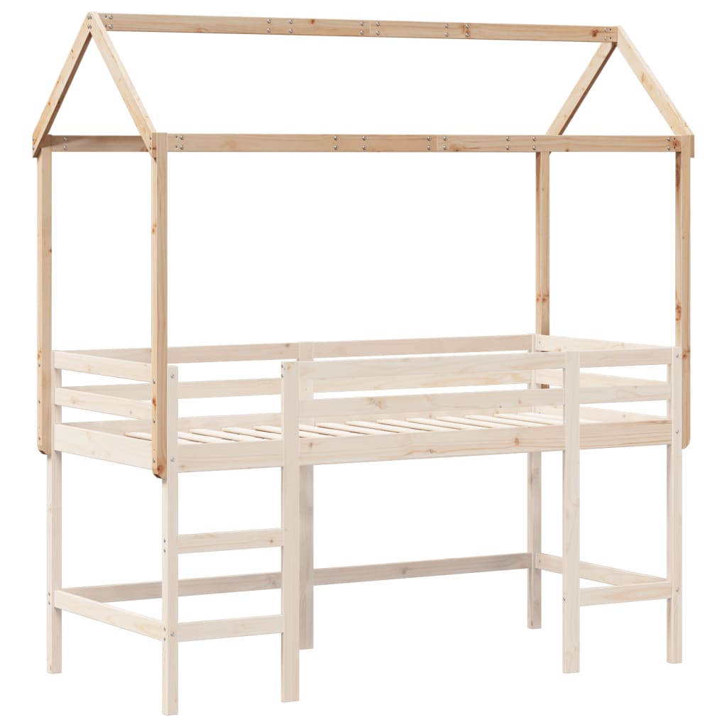 Toit de lit pour enfants 217x95,5x159 cm bois de pin massif - XIOS