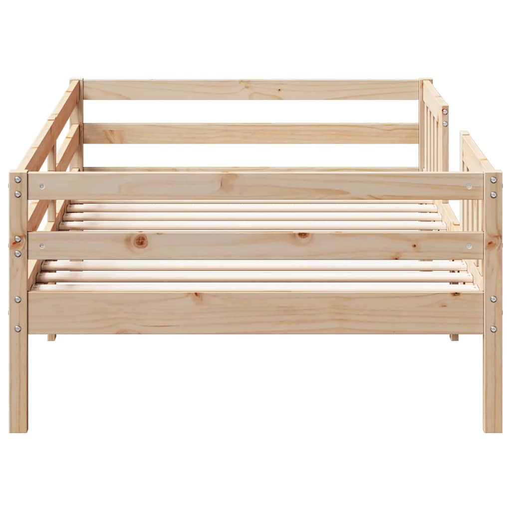 Cadre de lit sans matelas 90x200 cm bois de pin massif - XIOS