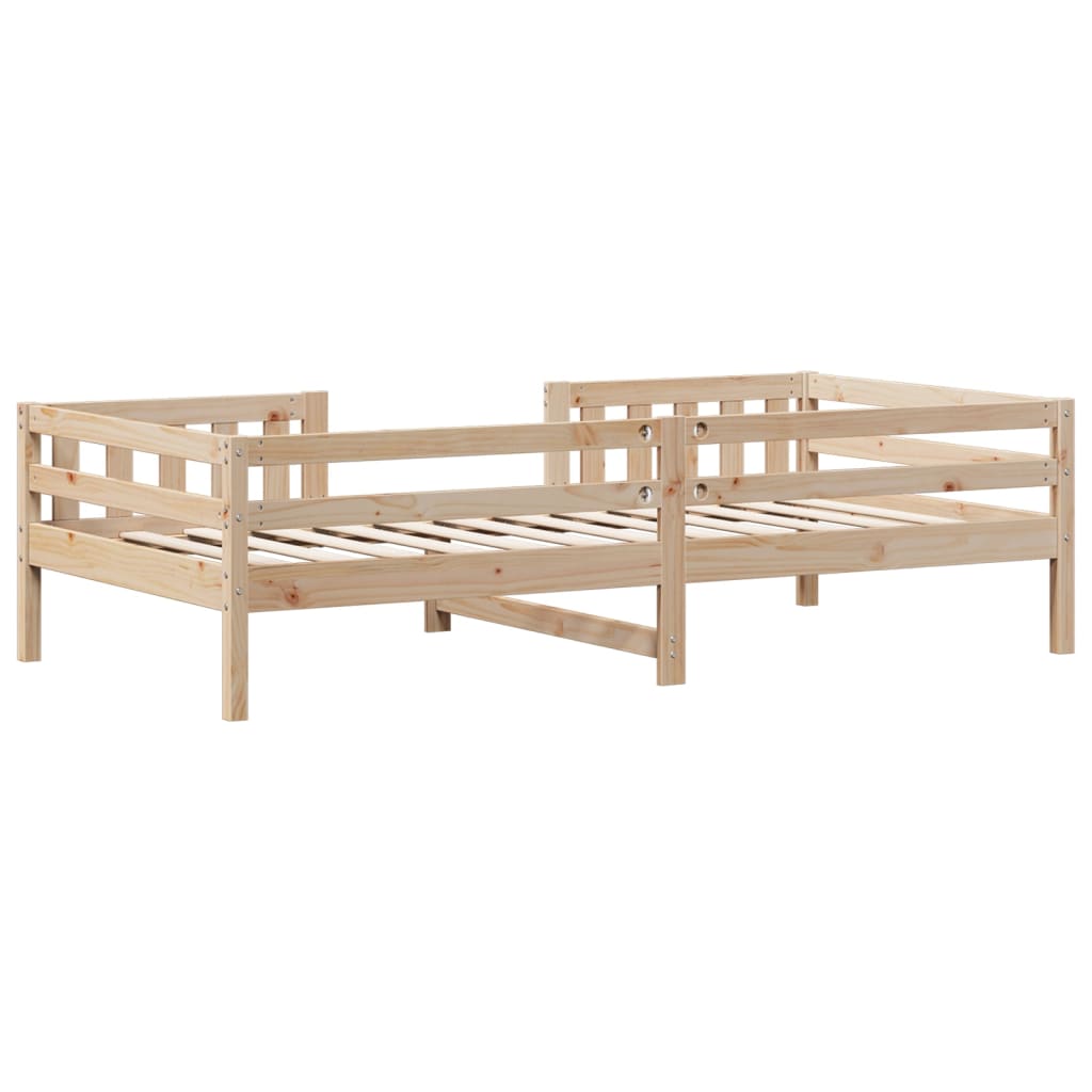 Cadre de lit sans matelas 90x200 cm bois de pin massif - XIOS