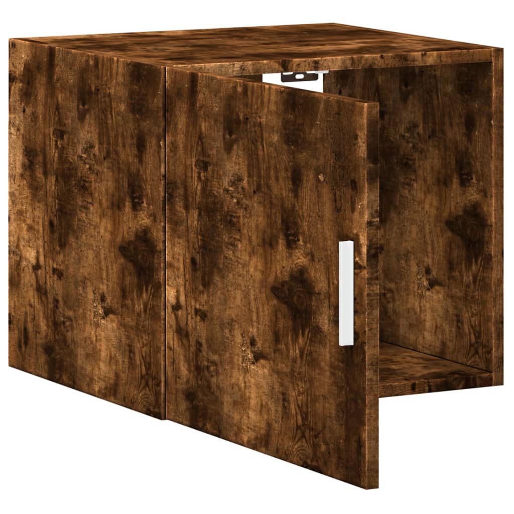 Armoire murale chêne fumé 45x42,5x40 cm bois d'ingénierie - XIOS