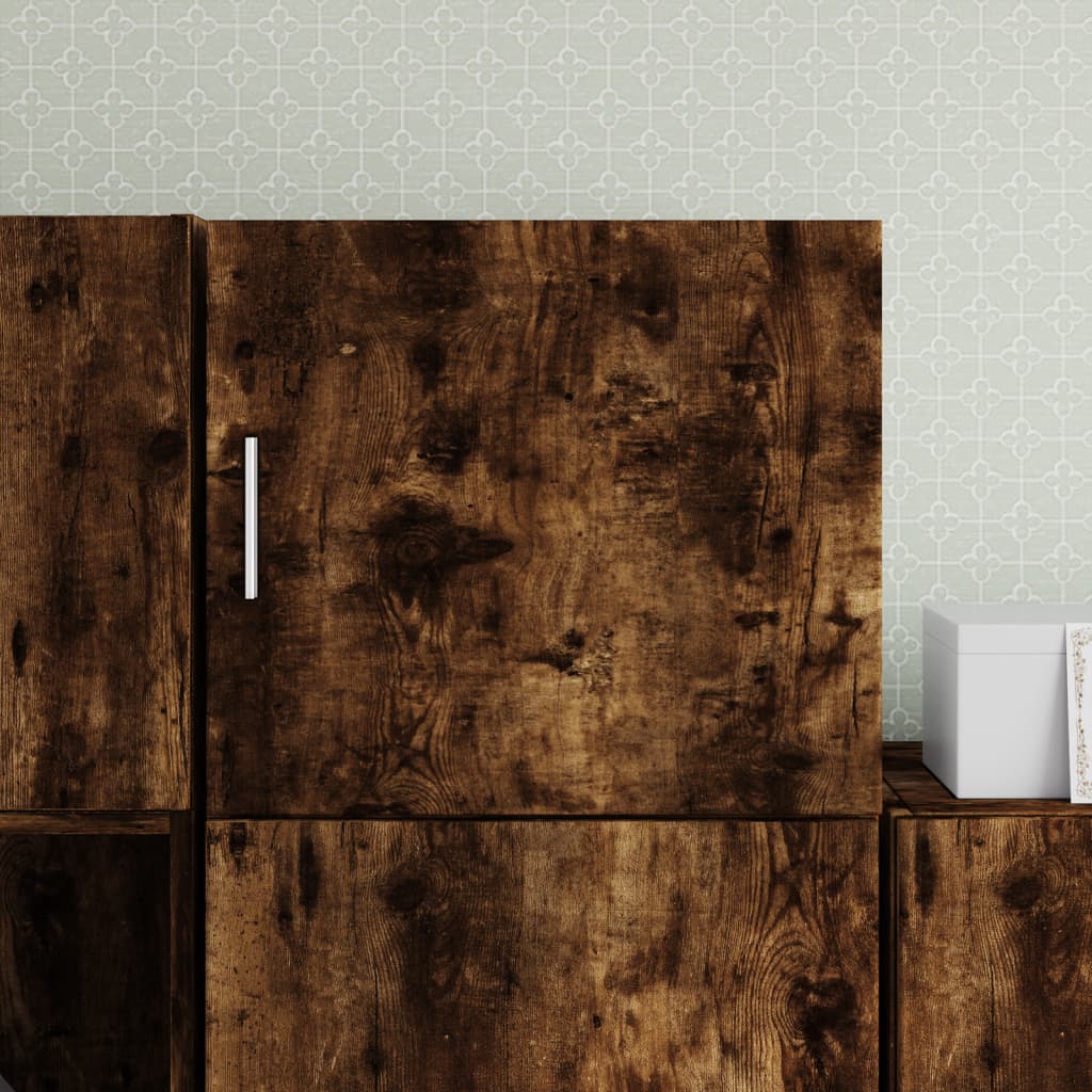 Armoire murale chêne fumé 45x42,5x40 cm bois d'ingénierie - XIOS