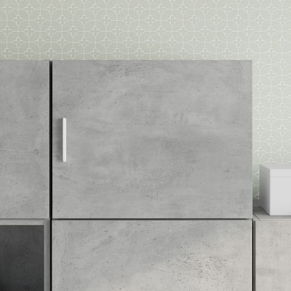 Armoire murale gris béton 50x42,5x40 cm bois d'ingénierie - XIOS