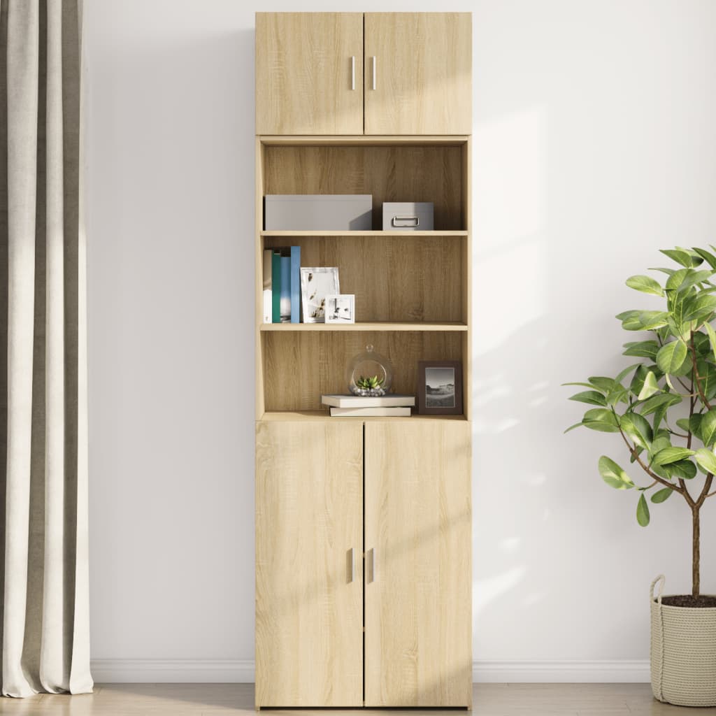 Armoire murale chêne sonoma 70x42,5x40 cm bois d'ingénierie - XIOS
