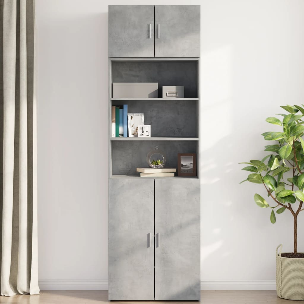 Armoire murale gris béton 70x42,5x40 cm bois d'ingénierie - XIOS