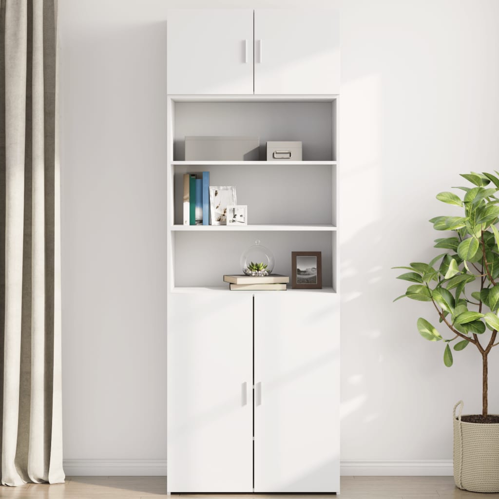 Armoire murale blanc 80x42,5x40 cm bois d'ingénierie - XIOS