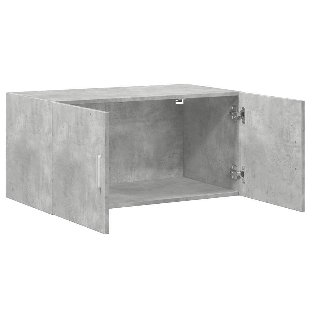 Armoire murale gris béton 80x42,5x40 cm bois d'ingénierie - XIOS