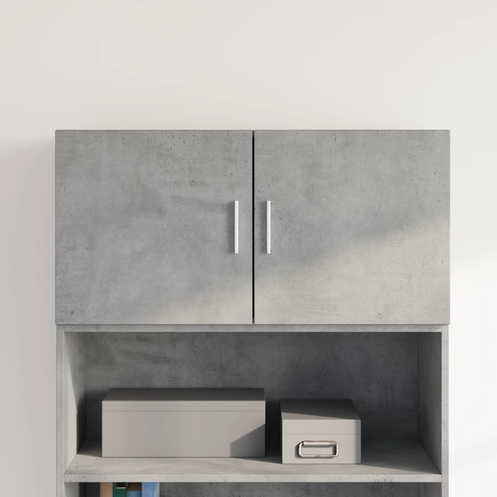 Armoire murale gris béton 80x42,5x40 cm bois d'ingénierie - XIOS