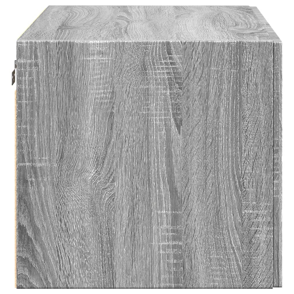 Armoire murale sonoma gris 80x42,5x40 cm bois d'ingénierie - XIOS