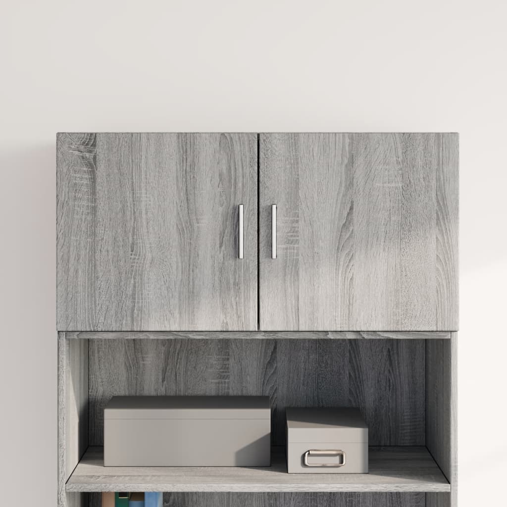 Armoire murale sonoma gris 80x42,5x40 cm bois d'ingénierie - XIOS