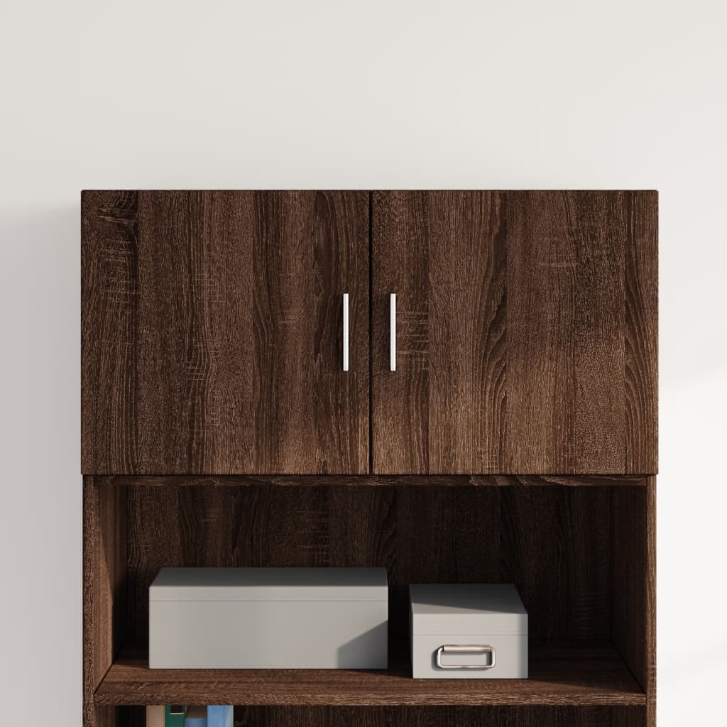 Armoire murale chêne marron 80x42,5x40 cm bois d'ingénierie - XIOS