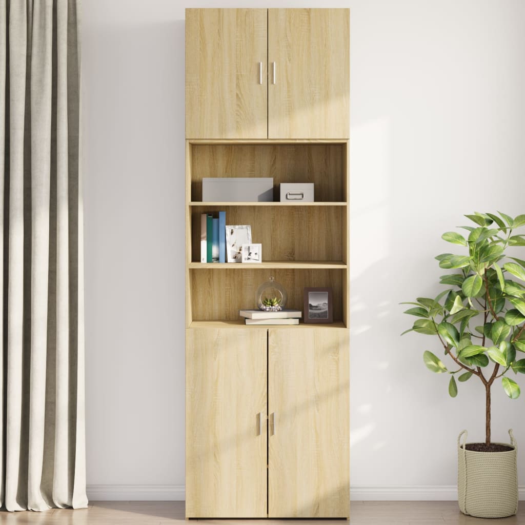 Armoire murale chêne sonoma 80x42,5x64 cm bois d'ingénierie - XIOS