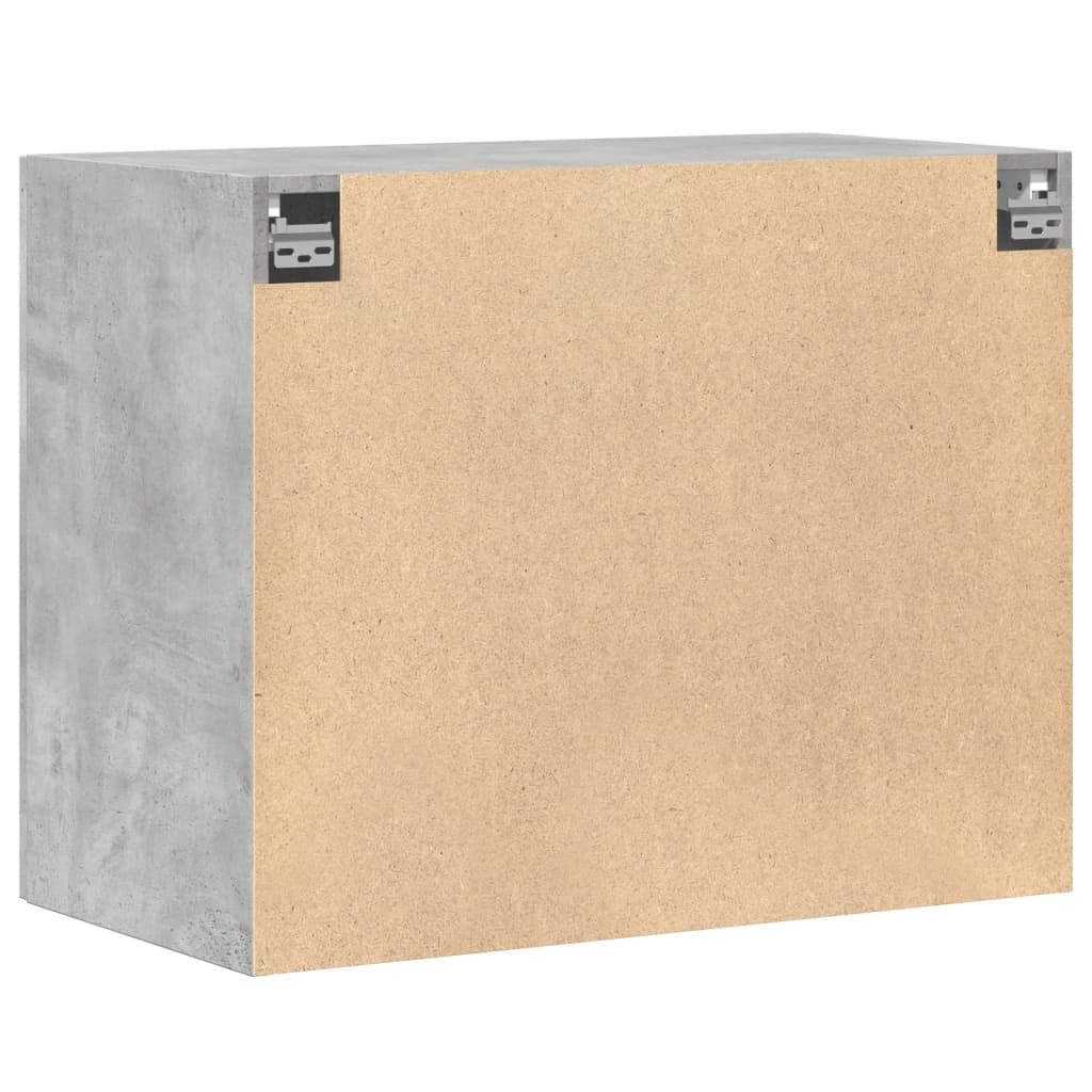 Armoire murale gris béton 80x42,5x64 cm bois d'ingénierie - XIOS
