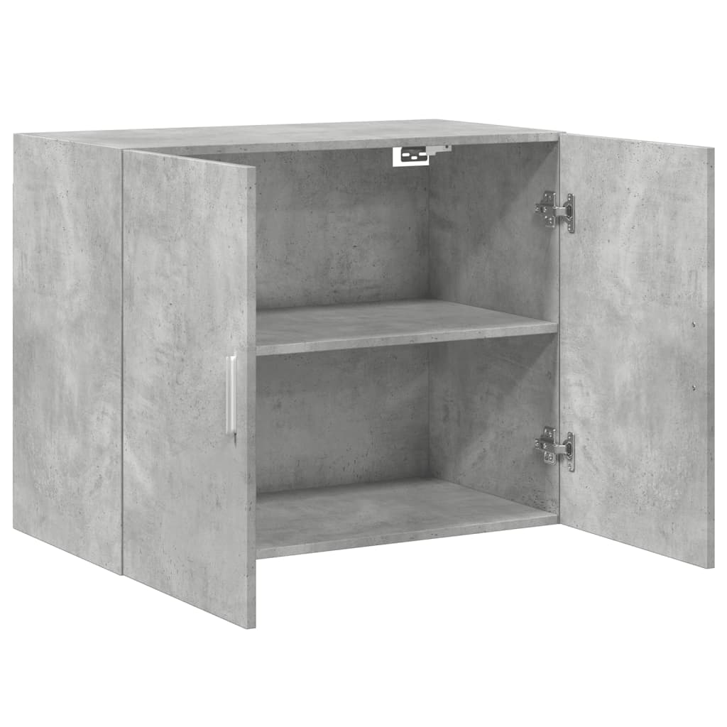 Armoire murale gris béton 80x42,5x64 cm bois d'ingénierie - XIOS