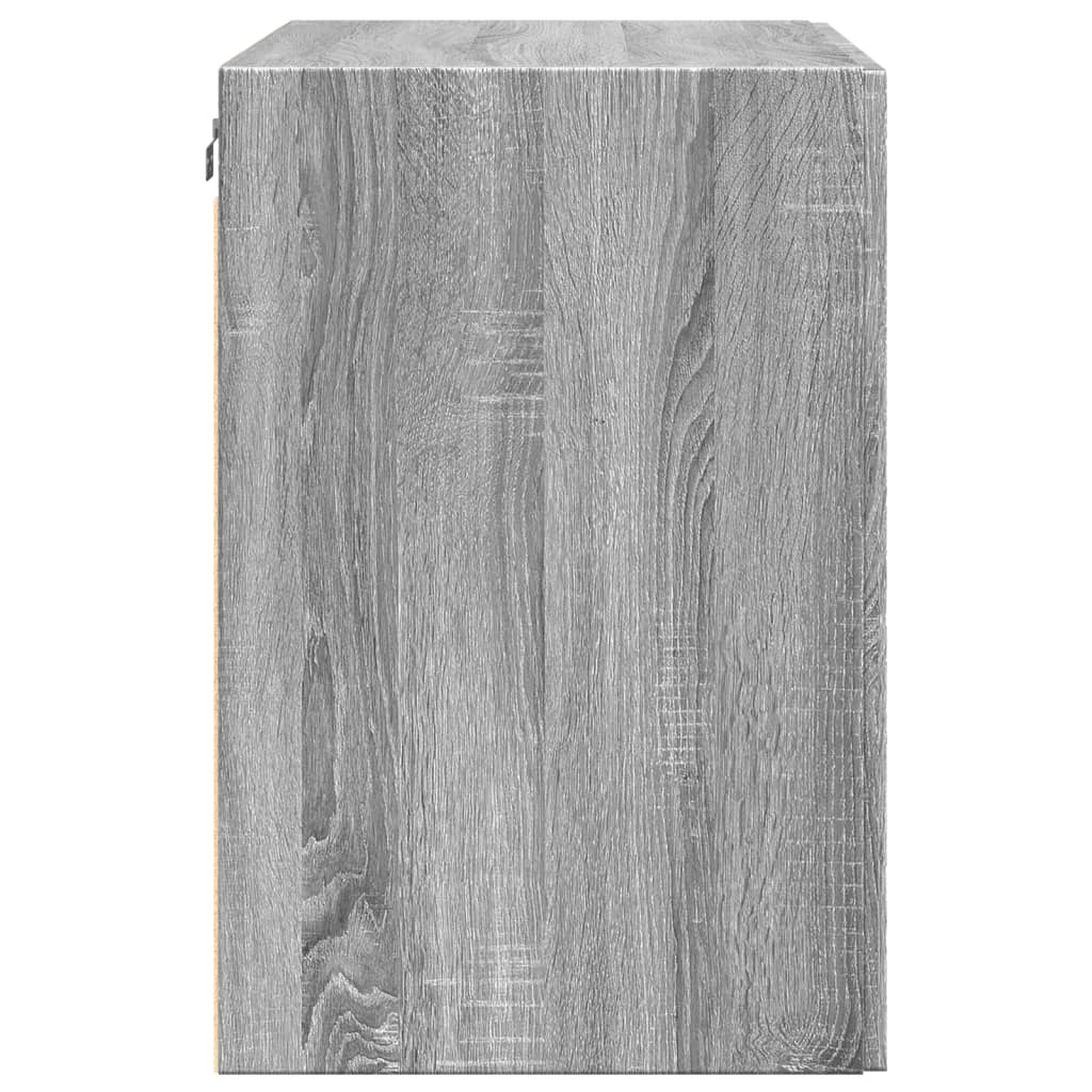 Armoire murale sonoma gris 80x42,5x64 cm bois d'ingénierie - XIOS