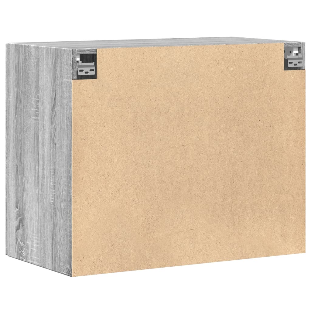 Armoire murale sonoma gris 80x42,5x64 cm bois d'ingénierie - XIOS